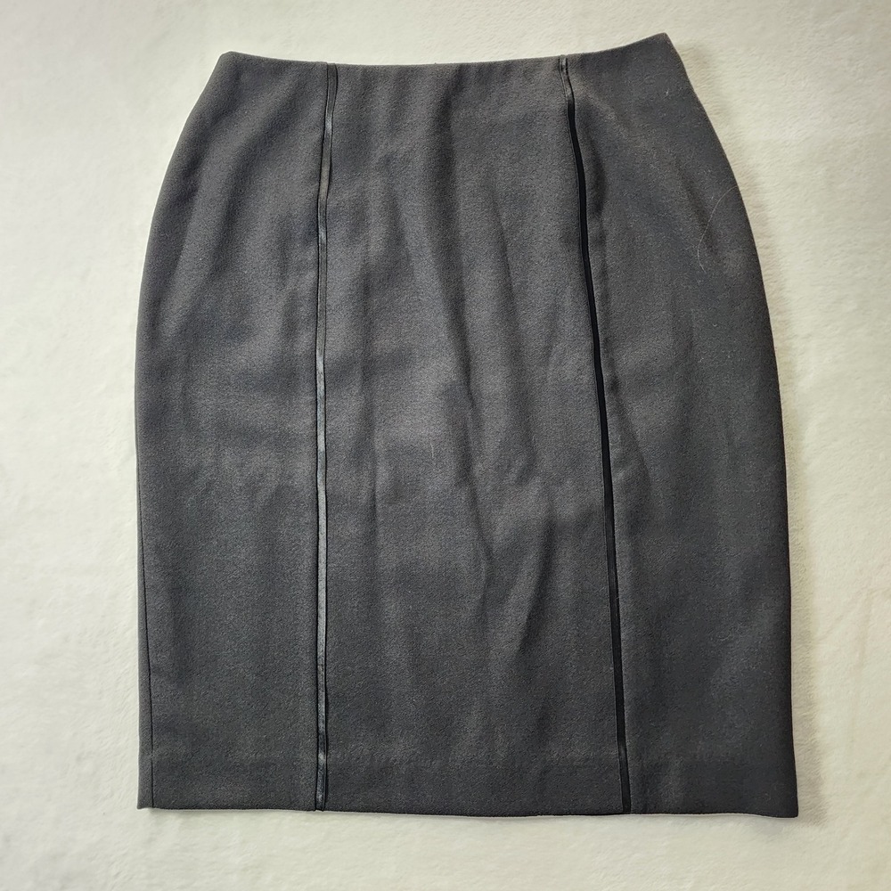 Bellessa 100% Wool Pencil Skirt Womens 4‎ Black Lined Career Office Professional